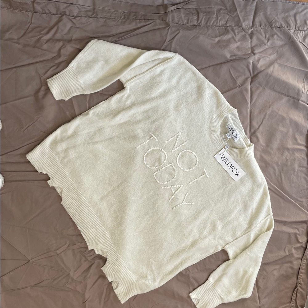 NWT Wildfox Not Today sweater small
